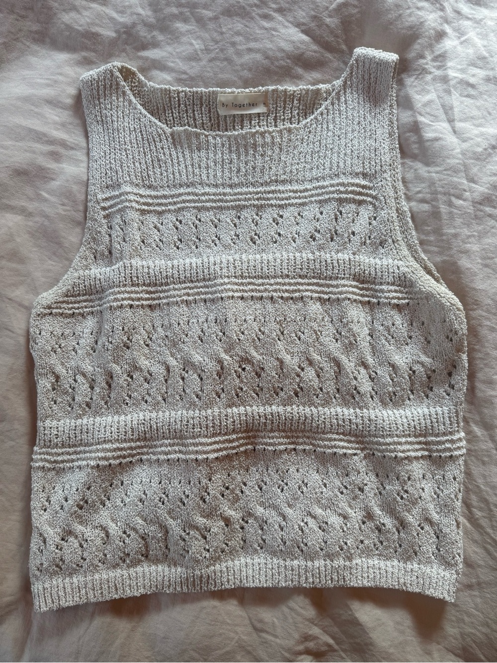 By Together Light Gray Knit Tank Top